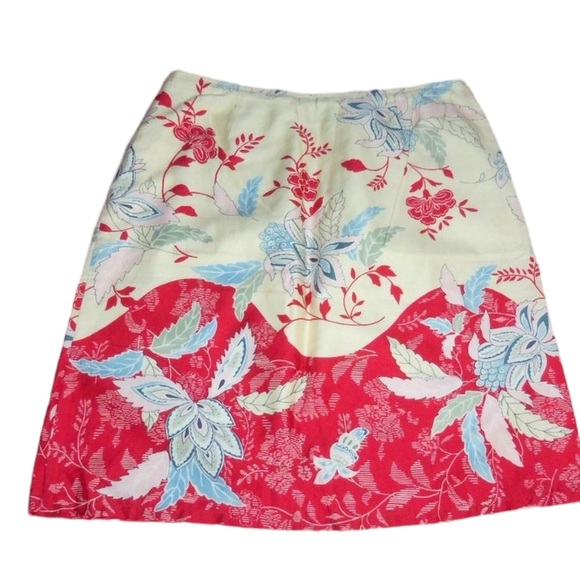 Liz Claiborne Dresses & Skirts - Liz Claiborne Floral Multi Color Lightweight Lined Floral Skirt - 30" Waist